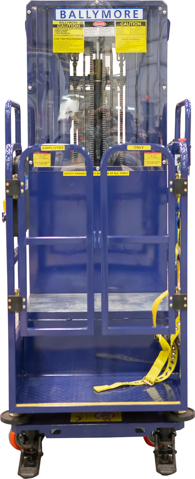 Ballymore DVML-18 - Battery-Powered Drivable Vertical Mast Lift with 24"x25" Platform and 24' Working Height