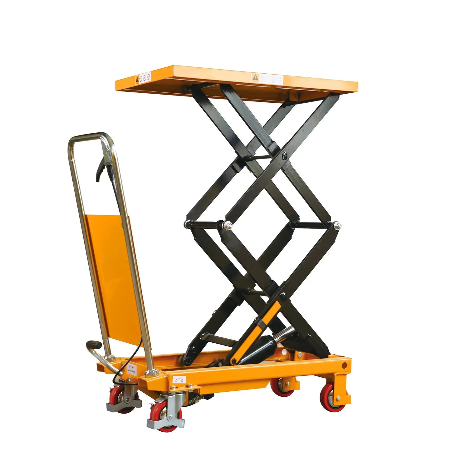 Side view of Apollolift Double Scissor Lift Table