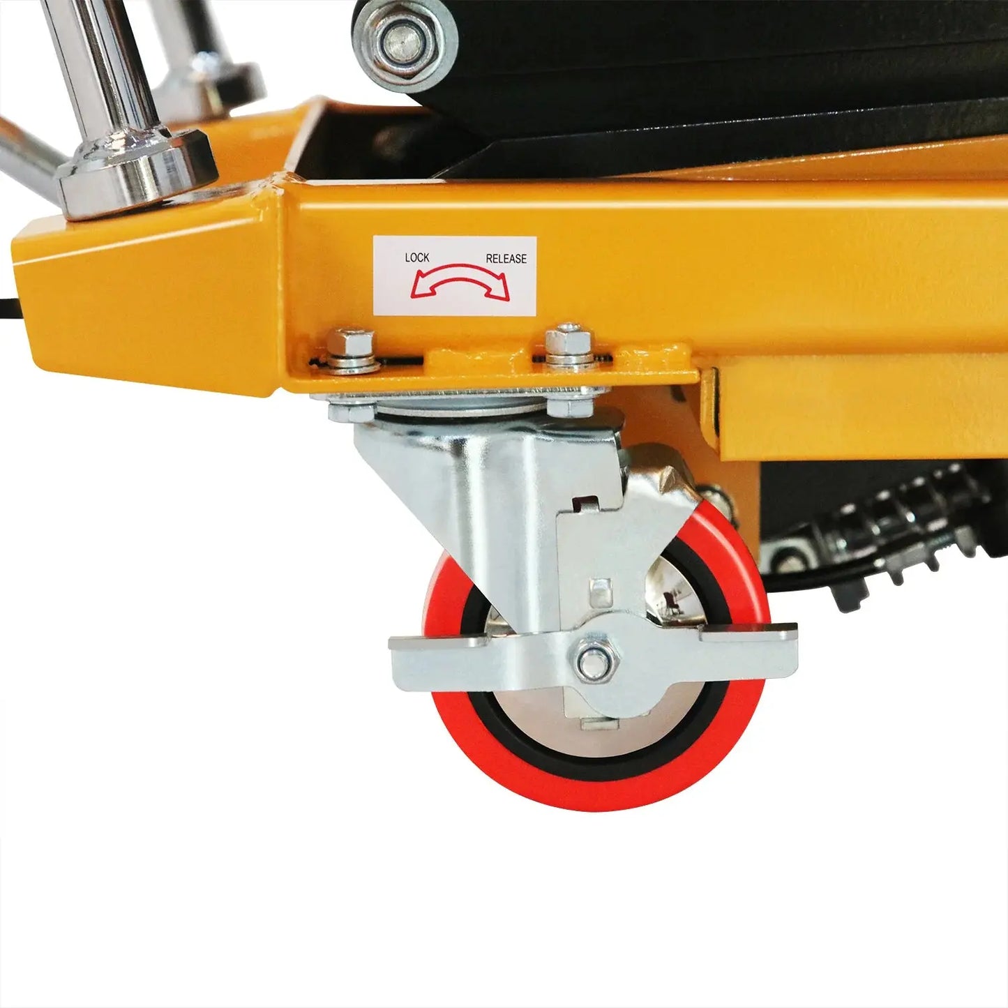Wheels of Apollolift Double Scissor Lift Table