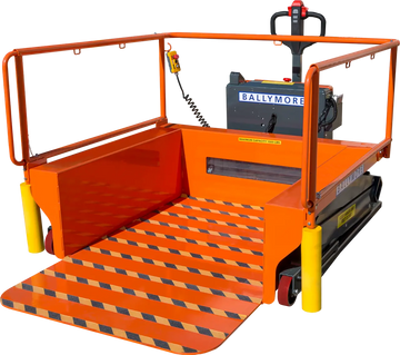Ballymore Portable Loading Dock - 1,500 Lb Load Capacity, 55 In Lifting Height Max.