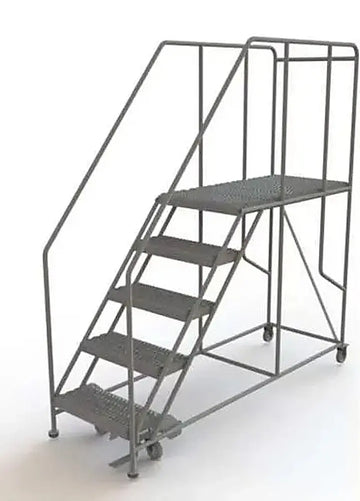 Ballymore Tri-Arc Forward Descent Rolling Work Platform: 5 Steps, 50 In, 24 In Platform Wide, 47 In Platform Deep