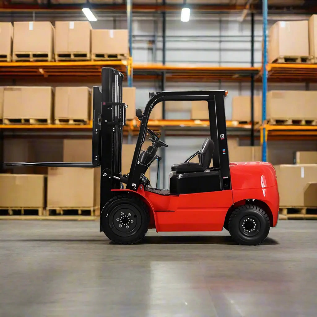 Majorlift 4 Wheel 6600 lbs Capacity Diesel Forklift, 138″ Lift - M30DP