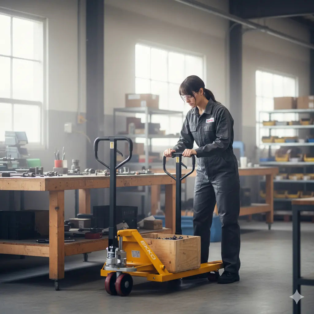 EKKO A25 | Manual Pallet Jack | 5500 lbs Capacity | Raised Height 7.5''