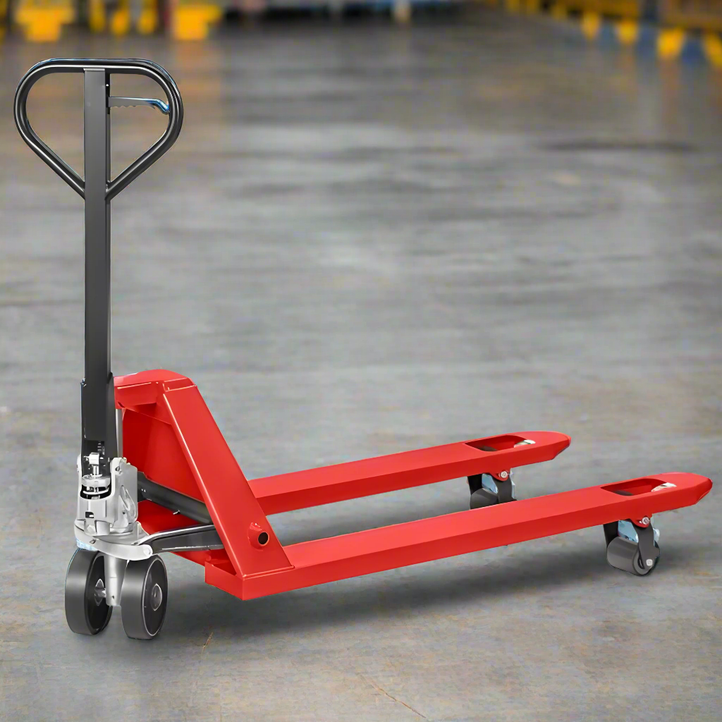 Manual Pallet Jack in a warehouse