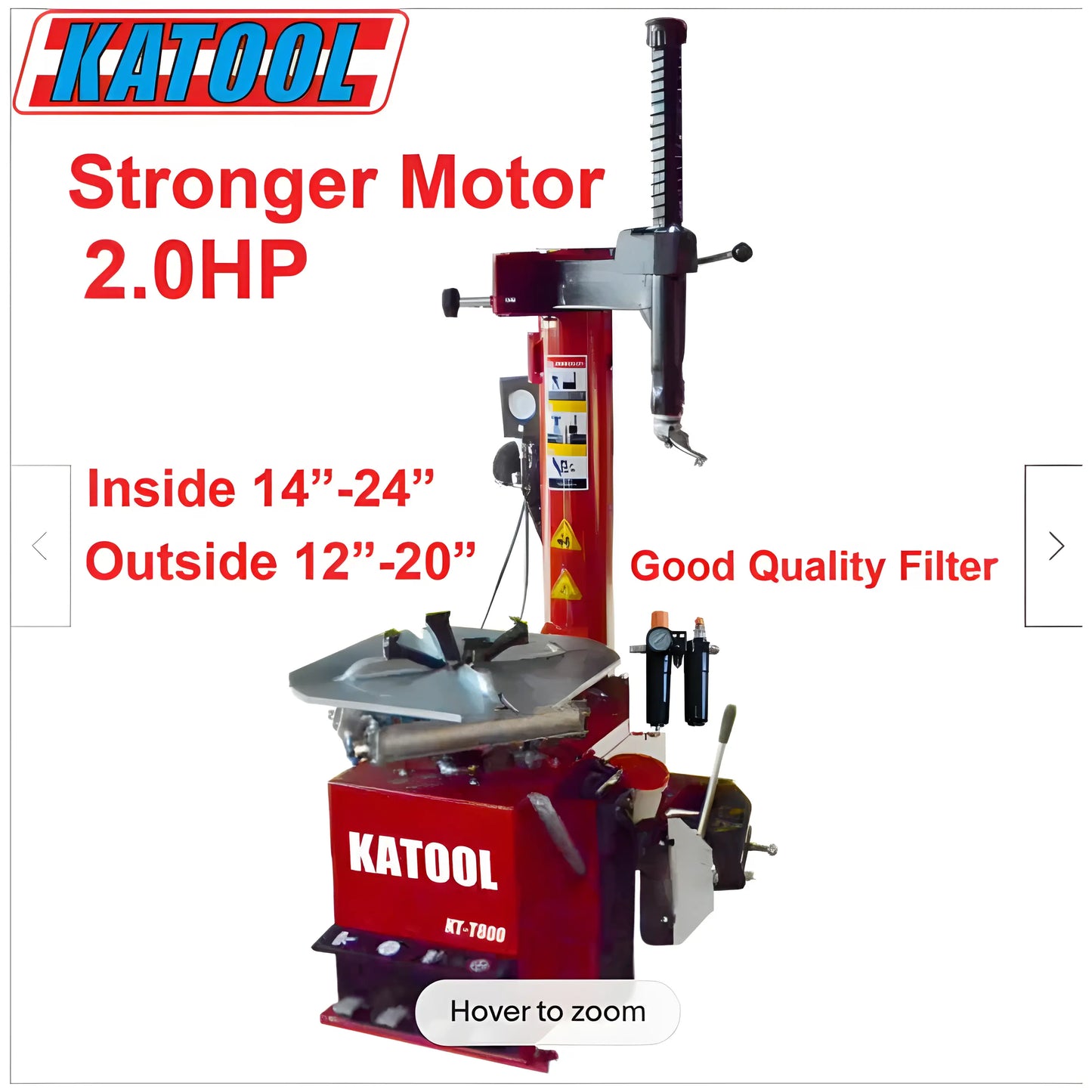 Tire Changer | Wheel Clamp | 2HP | Katool KT-T800