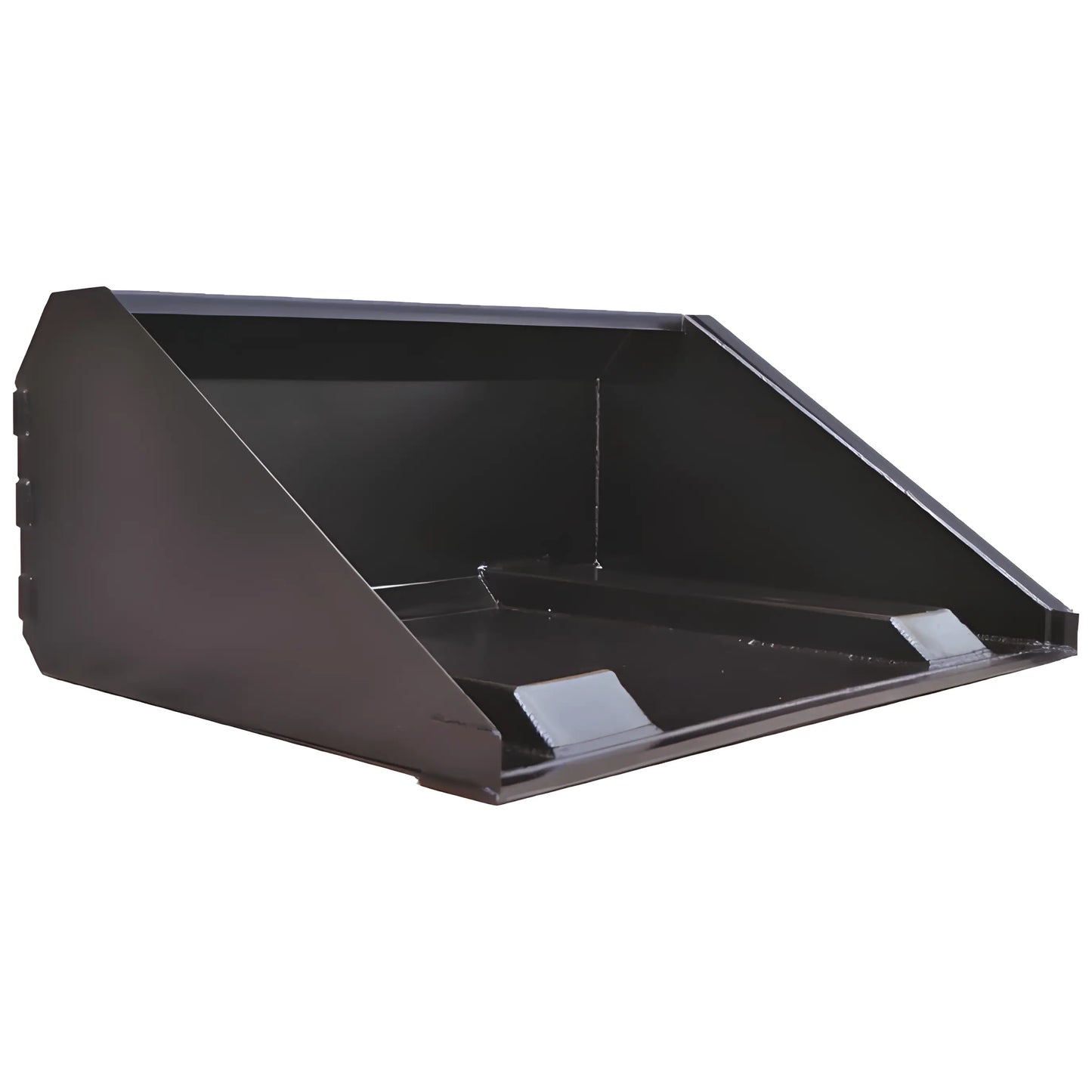 Star Industries 1408B heavy-duty black steel loader bucket with reinforced edges for durability
