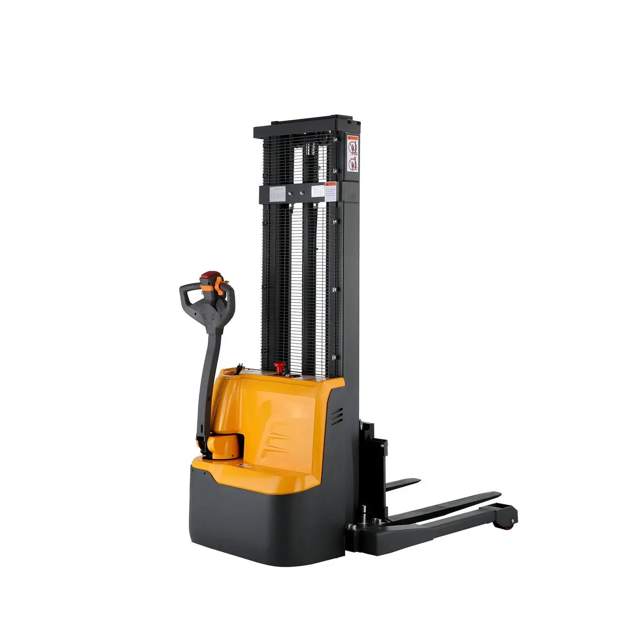 Apollolift yellow and black electric straddle stacker for material handling and warehouse use