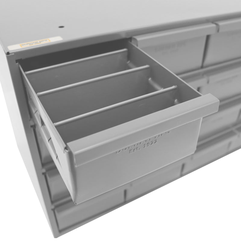 Durham 24 Drawers, 11-5/8" Deep, Steel Construction, For Small Part Storage, Gray