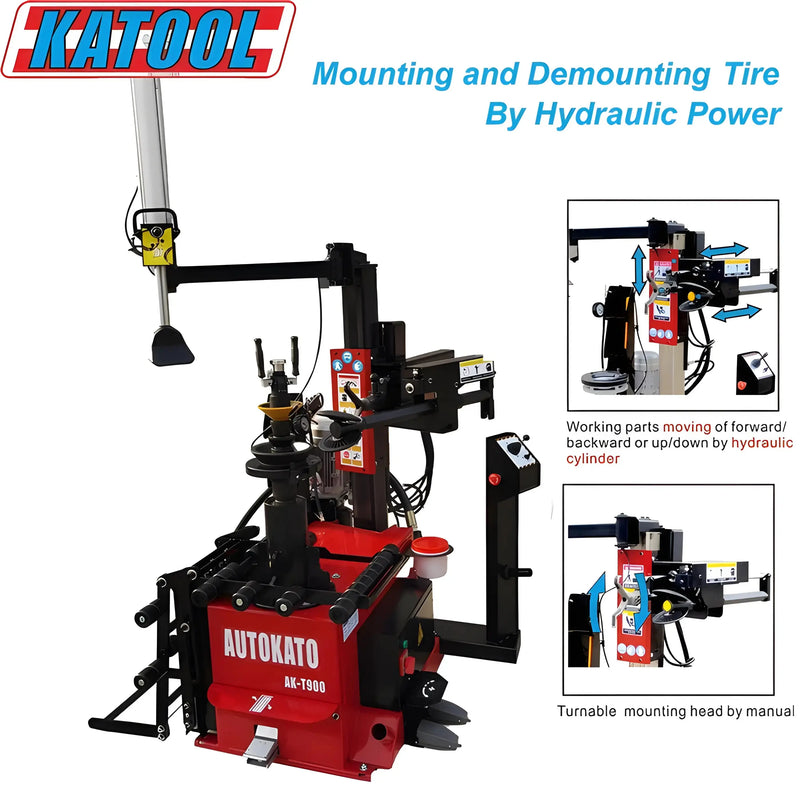 Katool KT-T900 & KT-B760 Tire Changer & Wheel Balancer Combo katool