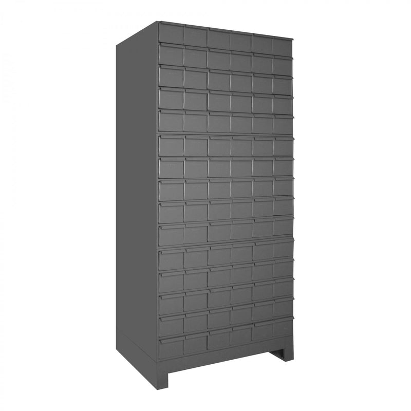 Durham 90 Drawers, 12-1/4" Deep, Steel Construction, For Small Part Storage, Gray