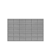 Durham 30 Drawers, 11-5/8" Deep, Steel Construction, For Small Part Storage, Gray