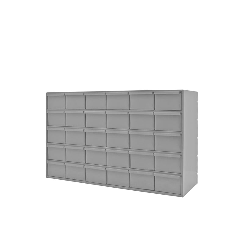 Durham 30 Drawers, 11-5/8" Deep, Steel Construction, For Small Part Storage, Gray