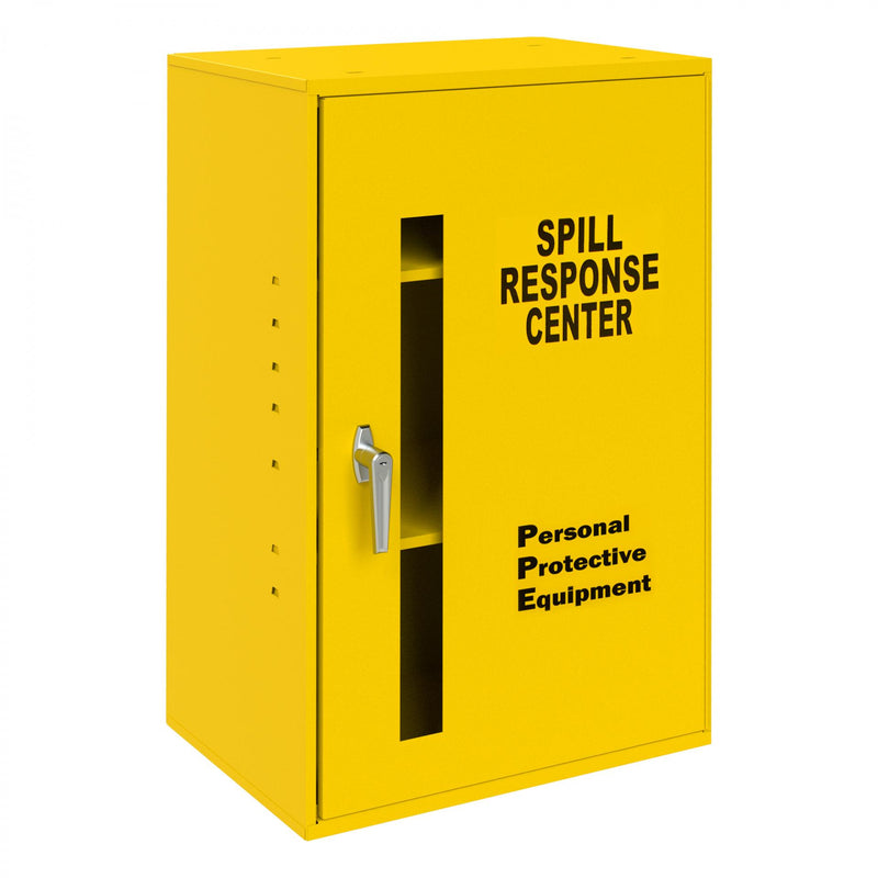 Durham Spill Control/Respirator Cabinet, Steel, 2 Shelves, Full Length Plexiglass Window