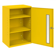 Durham Spill Control/Respirator Cabinet, Steel, 2 Shelves, Full Length Plexiglass Window