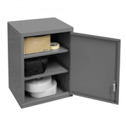 Durham Wall Mounted Storage Cabinet, 18 Gauge, 3 Shelves, 1 Door