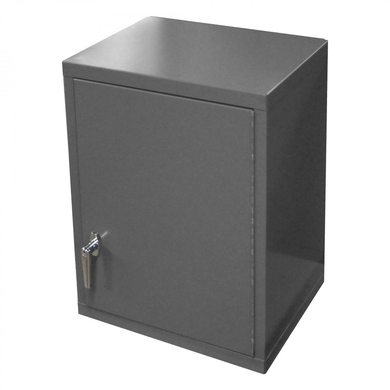 Durham Wall Mounted Storage Cabinet, 18 Gauge, 3 Shelves, 1 Door