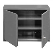 Durham Wall Mounted Storage Cabinet, 18 Gauge, 3 Shelves, 2 Door