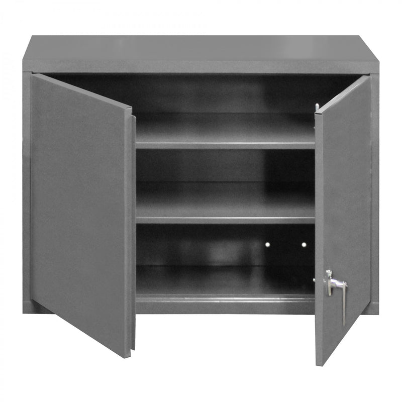 Durham Wall Mounted Storage Cabinet, 18 Gauge, 3 Shelves, 2 Door