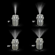 0° 1/4" MEG Spray Pressure Washer Nozzle - 2.0 Orifice BE Power Equipment