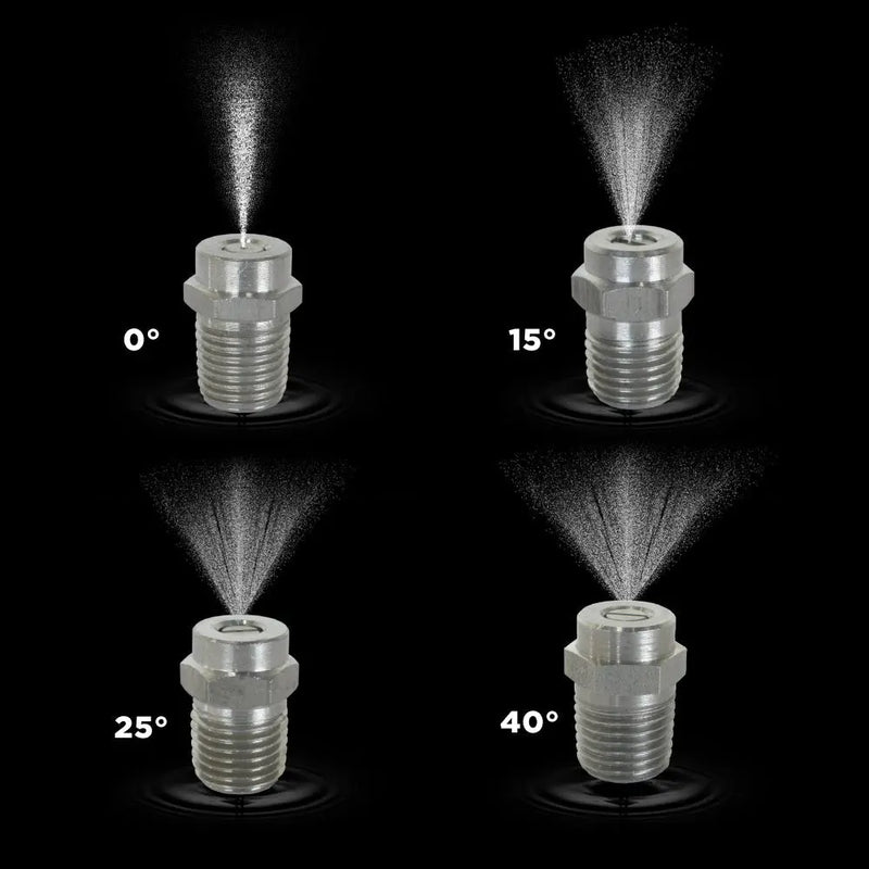 0° 1/4" MEG Spray Pressure Washer Nozzle - 2.5 Orifice BE Power Equipment