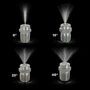 0° 1/4" MEG Spray Pressure Washer Nozzle - 3.5 Orifice BE Power Equipment