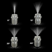 0° 1/4" MEG Spray Pressure Washer Nozzle - 5.0 Orifice BE Power Equipment