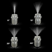 0° 1/4" MEG Spray Pressure Washer Nozzle - 7.0 Orifice BE Power Equipment