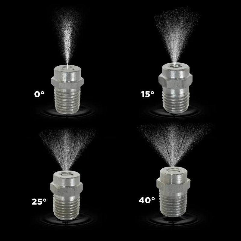 0° 1/4" MEG Spray Pressure Washer Nozzle - 7.0 Orifice BE Power Equipment