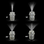0° 1/4" MEG Spray Pressure Washer Nozzle - 8.0 Orifice BE Power Equipment