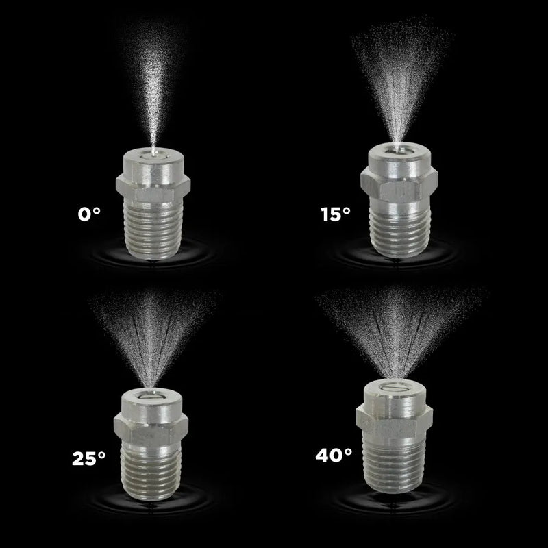 0° 1/4" MEG Spray Pressure Washer Nozzle - 8.5 Orifice BE Power Equipment
