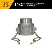 1-1/2" Type B Aluminum Camlock BE Power Equipment