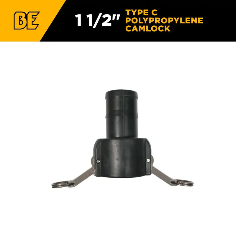 1-1/2" Type C Polypropylene Camlock BE Power Equipment