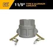 1-1/2" Type D Aluminum Camlock BE Power Equipment