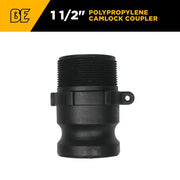1-1/2" Type F Polypropylene Camlock BE Power Equipment