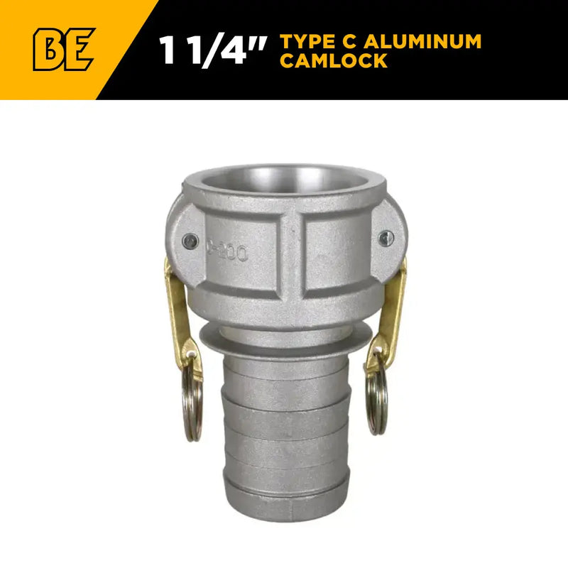 1-1/4" Type C Aluminum Camlock BE Power Equipment