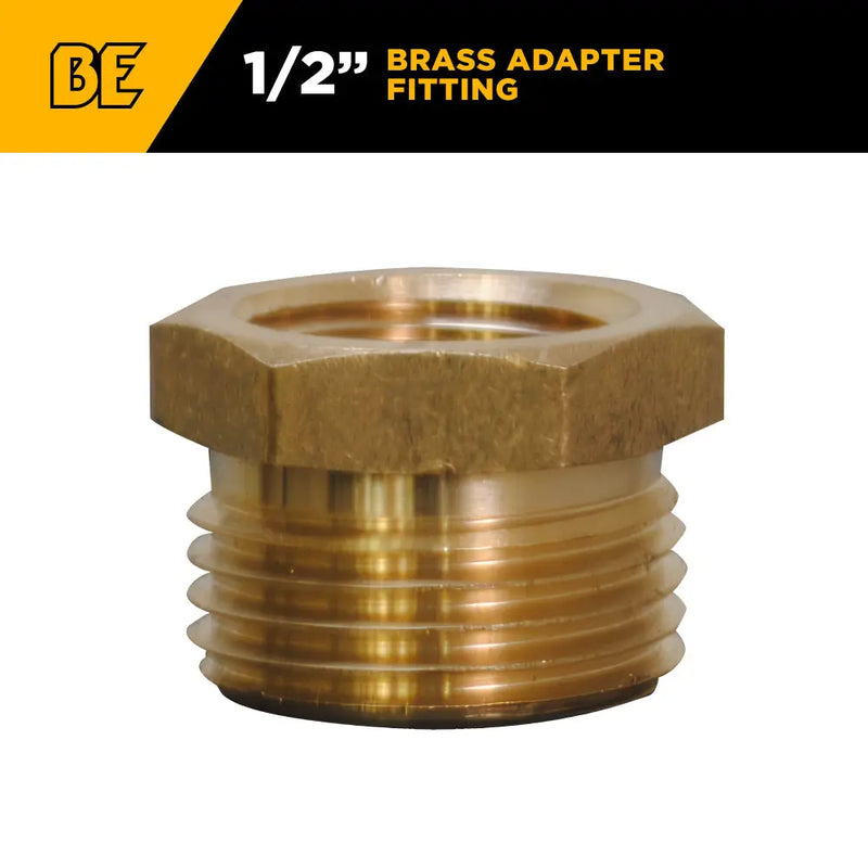 1/2" Brass Adapter Fitting BE Power Equipment