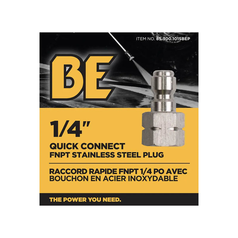 1/4" FNPT Fitting – Stainless Steel BE Power Equipment
