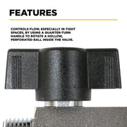 1/4" Mini Ball Valves BE Power Equipment