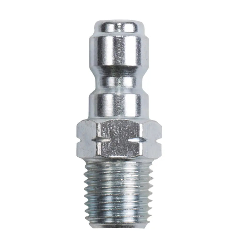 1/4" Quick Connect MNPT Coated Steel Fitting BE Power Equipment