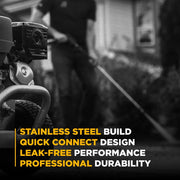 1/4" Quick Connect MNPT Stainless Steel Coupler BE Power Equipment
