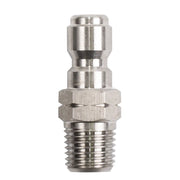 1/4" Quick Connect MNPT Stainless Steel Plug BE Power Equipment