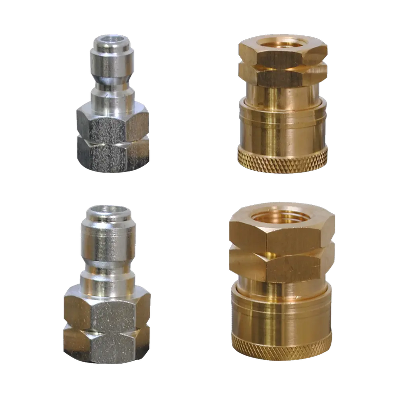 1/4" & 3/8" Female Quick Connect Coupler and Fitting Kit BE Power Equipment