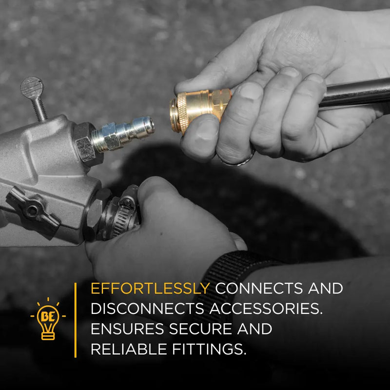 1/4" & 3/8" Female Quick Connect Coupler and Fitting Kit BE Power Equipment