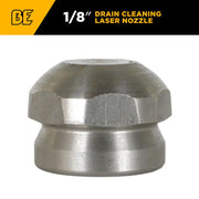 1/8" Drain Cleaning Laser Pressure Washer Nozzle - 6.5 Orifice BE Power Equipment