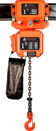 1 Ton Three Phase Hoist + Trolley Bison Lifting