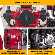 1.5" High-Pressure Water Pump with Honda GX200 Engine BE Power Equipment