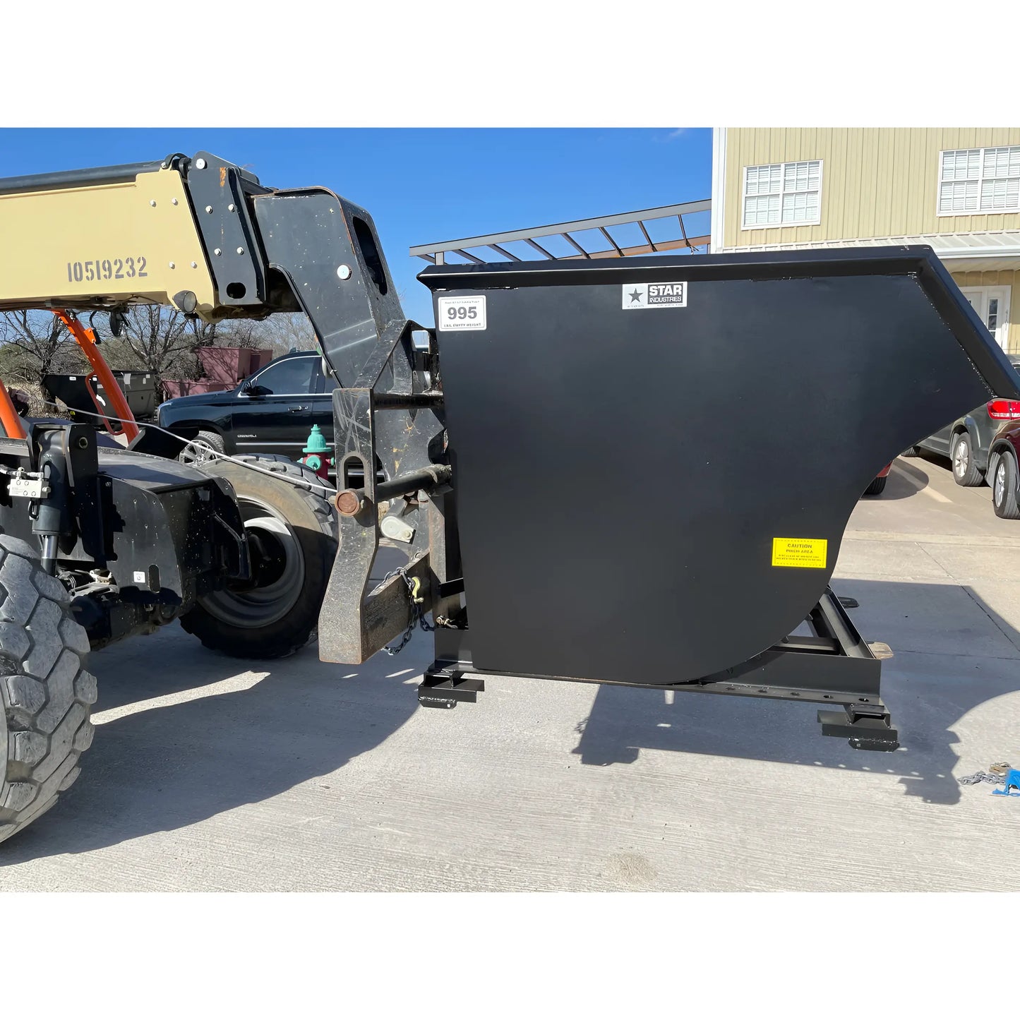 1.5 cuyd Self-Dump Hopper  Attached
