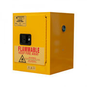 Durham Fm Approved, Flammable Storage Cabinet, 4 Gallon, 1 Door, Manual Close, 1 Shelf, Safety Yellow
