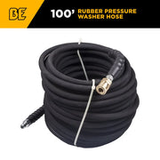 100' 4500PSI 3/8" Rubber Hose BE Power Equipment