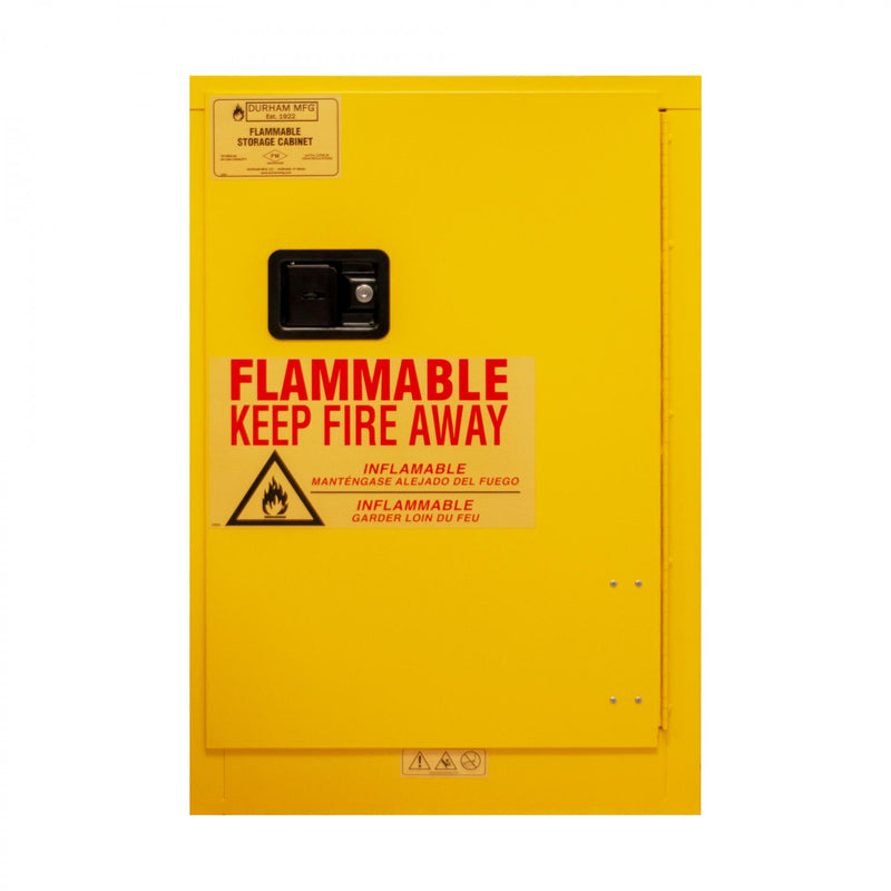 Durham FM Approved, Flammable Storage Cabinet, Accommodates 24 Standard 12 oz. cans, 1 Door